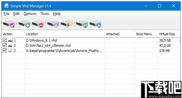 Simple VHD Manager下载,虚拟磁盘,磁盘管理