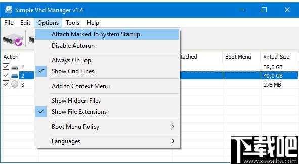 Simple VHD Manager下载,虚拟磁盘,磁盘管理